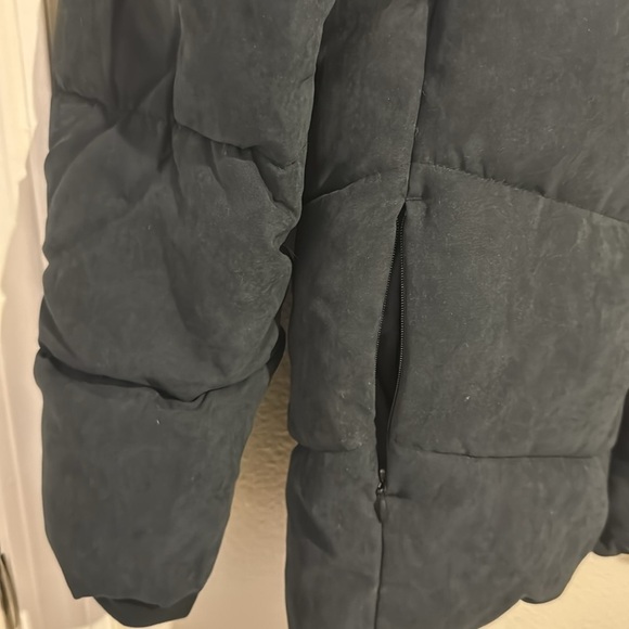 Abercrombie & Fitch Black Quilted Puffer Jacket Hood Water & Wind Resistant - Picture 3 of 8